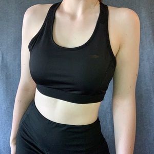Copper Fit Black Sports Bra
